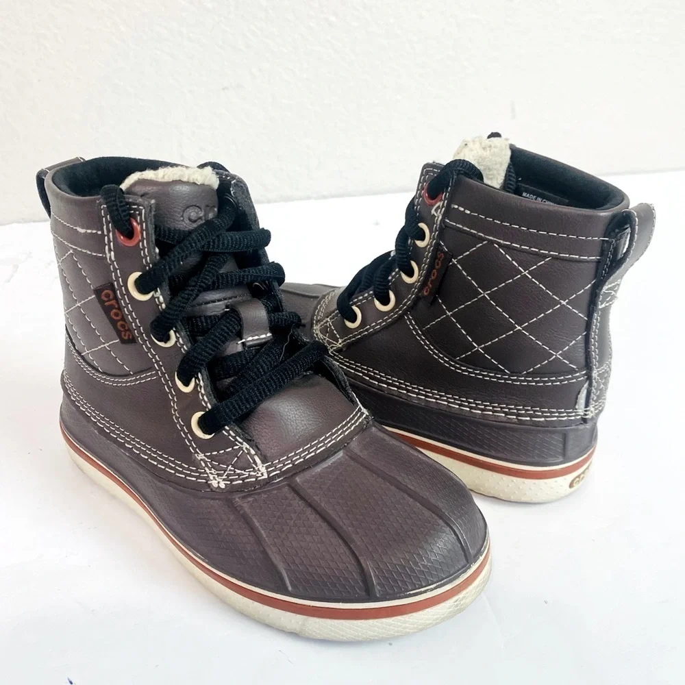 Crocs Allcast Waterproof Duck Boots Size 11